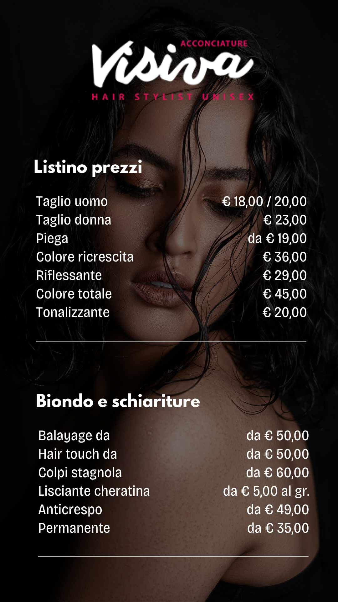 Listino prezzi